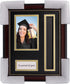 GraduatePro Graduation Picture Frame with Tassel Holder, Shadow Box Graduation Decoration Gift, Mahogany 4x6 Photo Frame