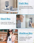 Portable Fan Rechargeable, Handheld 4000mAh Battery Operated Fan with Digital Display, Mini Pocket Fan for