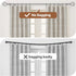 Silver Curtain Rods for Windows: 48 to 84 inch Decorative Heavy Duty Curtain Rod with Twisted Cage Finials