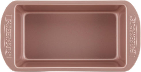 Farberware Nonstick Bakeware 9 Inch x 5 Inch Meatloaf Pan in Rose Gold