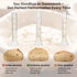 Risecret 9" 10" 34 oz Sourdough Starter Kit with Aliquot Jar, Wood Pulp Round & Oval Bannetons & Sourdough Starter Jar