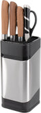 RedCall Kitchen Knife Holder, Stainless Steel Universal Knife Block for Countertop, Space-Saving Storage Organizer