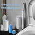 2 Pack Set,Extended 48 Disposable Toilet Brush and Holder Handle with Cleaner Refills Toilet Brush for Toilet Bowl