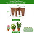 12 (2 pack)) Plant Stands Indoor Outdoor, Plant Risers for Inside Pots Sturdy Short Plants Holder, Flower Pot Stand