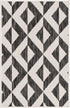 Unique Loom Napa Outdoor Collection Area Rug, Charcoal Gray/Ivory, 2' x 3' 1' Rectangle