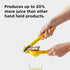 Chef'n FreshForce Lemon Squeezer Citrus Juicer, Manual Hand Press with Dual-Gear Power for Maximum Juice Extraction