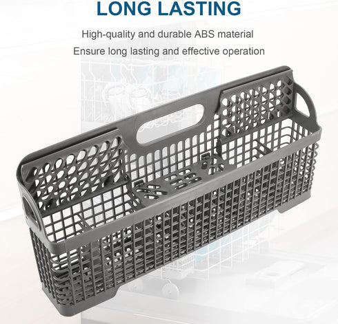 AMI PARTS 8531233 WP8562043 Universal Dishwasher Silverware Basket Replacement for Whirlpool Kitchenaid Utensil Rack