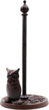 JETLAND Vintage Standing Paper Towels Holder, Cast Iron Owl Kitchen Paper Stand with