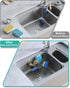 2 HapiRm Multifunctional Sponge Holder - Installation Methods Sink Caddy with Unique M-shaped, Stainless Steel Kitchen