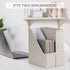 ZICOTO Beautiful Magazine Holder Set of 3, Sturdy File Holder to Organize Desk or Shelves, Perfect Office Storage