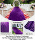 Partisout Aisle Runners for Weddings 2FTx15FT Royal Purple Sequin Rug for Ceremony Sparkle Carpet