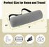 Lumbar Roll Pillow for Lower Back, Lumbar Support Foam Roll Cushion with Pillowcase and Upgraded Strap for Office, Chair, Car, Seat Pain Relief & Improving Posture (Light Grey, Long-15*4.3'')