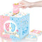 Saintrygo Baby Gender Reveal Voting Box with 50 Pieces Boy or Girl Ballot Cards for Baby Shower Decorations
