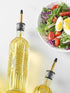 Ruiao 2 Kitchen,17oz Set, 2 1 Pcs Olive Oil Dispenser Bottle for Clear Glass Cooking Oil and Vinegar Dispenser Coffee
