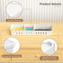 Desk Drawer Organizer Tray, 4 PCS Plastic Office Organizer Set with Non-Slip Silicone Pads, White