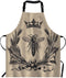 EKOBLA Bee Aprons - Vintage Queen Bees Waterproof Chef Cooking Aprons for Women Men
