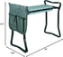 2 1, (2 Sets) HomGarden Folding Garden Kneeler and Seat Bench in with Kneeling Pad & Large Tool Pouch, Ergonomic