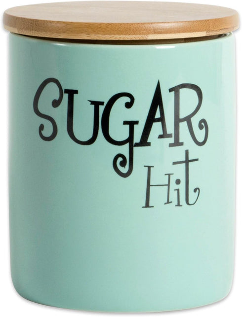 DII Kitchen Accessories Retro Collection, 3 Piece Ceramics Canister Set, Aqua
