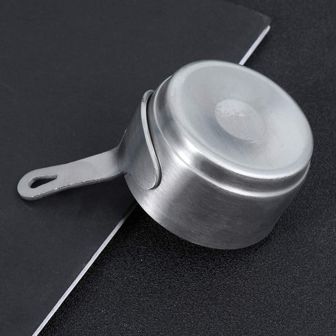 Hemoton Mini Saucepan, Small Heating Pot for Butter, Milk, Cheese Melting, Cookware with Handle, Size S 9.5x5.3x5cm