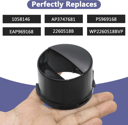 Romalon 2260502B Refrigerator Water Filter Cap - Fits Whirlpool & Kenmore, Replaces 2260502, AP6006882