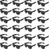 Super Z Outlet Plastic Vintage Retro Style Sunglasses, Classic Shades Eyewear Party Prop Favors (24 Pairs) (Black)