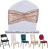 SquarePie Pack of 10 Sequin Chair Sashes, Shining Rose Gold Bows for Wedding Banquet Party Decor