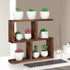 Window Sill Plant Stand Small Wood Plant Shelf for Succulents 3 Tier Tabletop Desktop Plant Dislay Rack