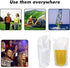 Liquor Plastic Flasks, Concealable and Reusable Drinking Bags with Funnel (8OZ-6PCS)