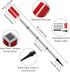 4 Macarrie Pcs Solar Powered Driveway Markers Reflective Lights Driveway Reflectors on Poles for Snow Road Outdoor Yard