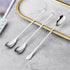 9.25-Inch Long Handle Iced Tea Spoon, Premium 304 Stainless Steel Cocktail Stirring Spoon, Silver