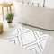 HAOCOO Boho Bathroom Rug 2'x 3', Cotton Woven Washable Small Area Rugs with Tassels for Kitchen