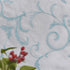 Embroidery Blue Sheer Curtains, 84 Inches Long, Rod Pocket Drapes for Living Room, 2 Panels, 52"x84"