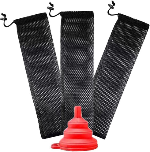 Yardwe Finch Feeder, 3pcs Thistle Socks Bird Feeder, Hanging Mesh Bags for Garden Decor and Feeding Station