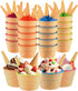 Tellshun 24 Pack Ice Cream Bowls and Spoons Set, Frozen Yogurt Cups