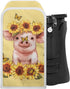 Sunflower Pig Can Opener Dust Cover, Stain Resistant Home Decor for Electric Automatic Can Openers