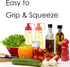 Squeeze Bottles Wide Mouth - Pack of 3 BPA Free Condiment Squeeze Bottles for Chunky Sauces, Crafts, 300 mL/10 oz.