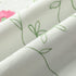 VOGOL White Valances for Small Windows, Flowers Embroidered Window Valances for Kitchen Living Room, 52 x 18 Inches