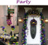 Mardi Gras Decorations Set of 8, Duplex Printed New Orleans Street Signs with Metal Chains, PVC Ornaments