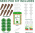 8 Gourmet Herb & Salad Seed Pod Kit, Pod (Include Seed Basil/Mint/Thyme/Romaine/Butter Head/Red&Green Leaf) Lettuce
