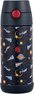 Snug 12oz Insulated Kids Water Bottle with Straw & Spout, Double-Wall Stainless Steel, Leakproof Easy-Flip Lid for