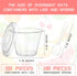 200 9 oz Sets, 100 Pack 100 Didaey Pcs Clear Plastic Parfait Cups with Flat Lids and Spoons Disposable Yogurt Parfait