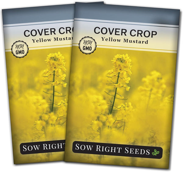 Sow Right Seeds - Yellow Mustard Seed for Planting - Cover Crops