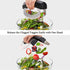 KITCHENDAO Come Apart Mezzaluna Salad Chopper Knife Tool, Super Sharp Double Blade Stainless Steel Rocker Knife for