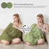Small Weighted Blanket 7lbs for Adults and Kids, Reversible Warm Crystal Velvet and Cooling Tencel, Green 29x24 inches