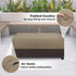(48" Lx28 Wx16 Easy-Going Patio Coffee Table Cover Small Outdoor Rectangular Table Cover, UV Resistant Waterproof Patio