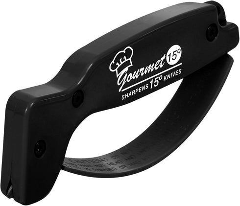 AccuSharp Gourmet Series Knife Sharpener, 15 Degree for Gourmet Knives, Diamond-Honed Tungsten Carbide Blades