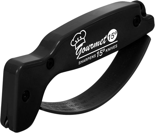 AccuSharp Gourmet Series Knife Sharpener, 15 Degree for Gourmet Knives, Diamond-Honed Tungsten Carbide Blades