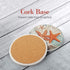 Teivio Absorbing Stone Sea Ocean Life Coasters, Cork Base with Holder, Set of 8 for Coastal Decor
