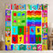 Feelyou Kids Educational Curtains for Bedroom Playtime Collection ABC, Numbers and Shapes
