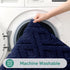 HOMEIDEAS 2 Piece Bathroom Rugs Sets - Extra Soft Shaggy Absorbent Non Slip Machine Washable Bath Mat